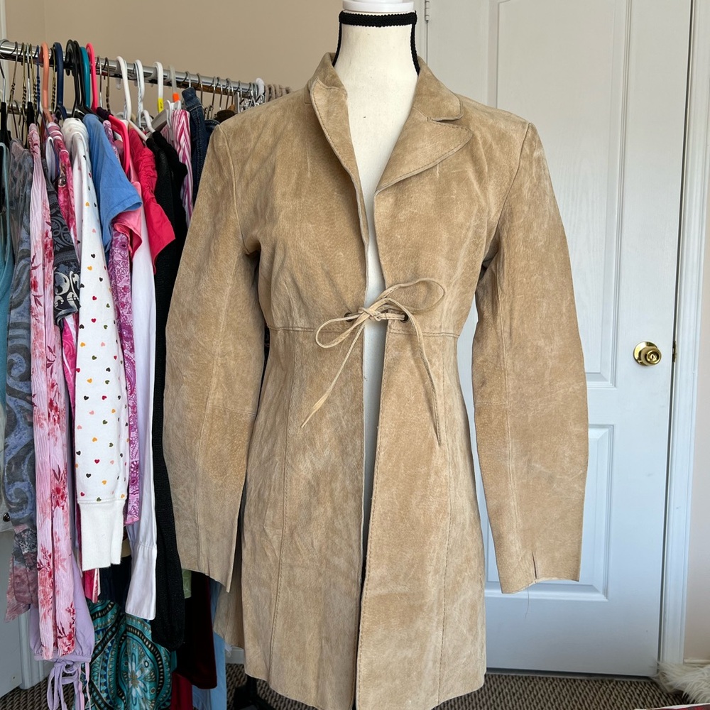 Desert Rose Suede Coat